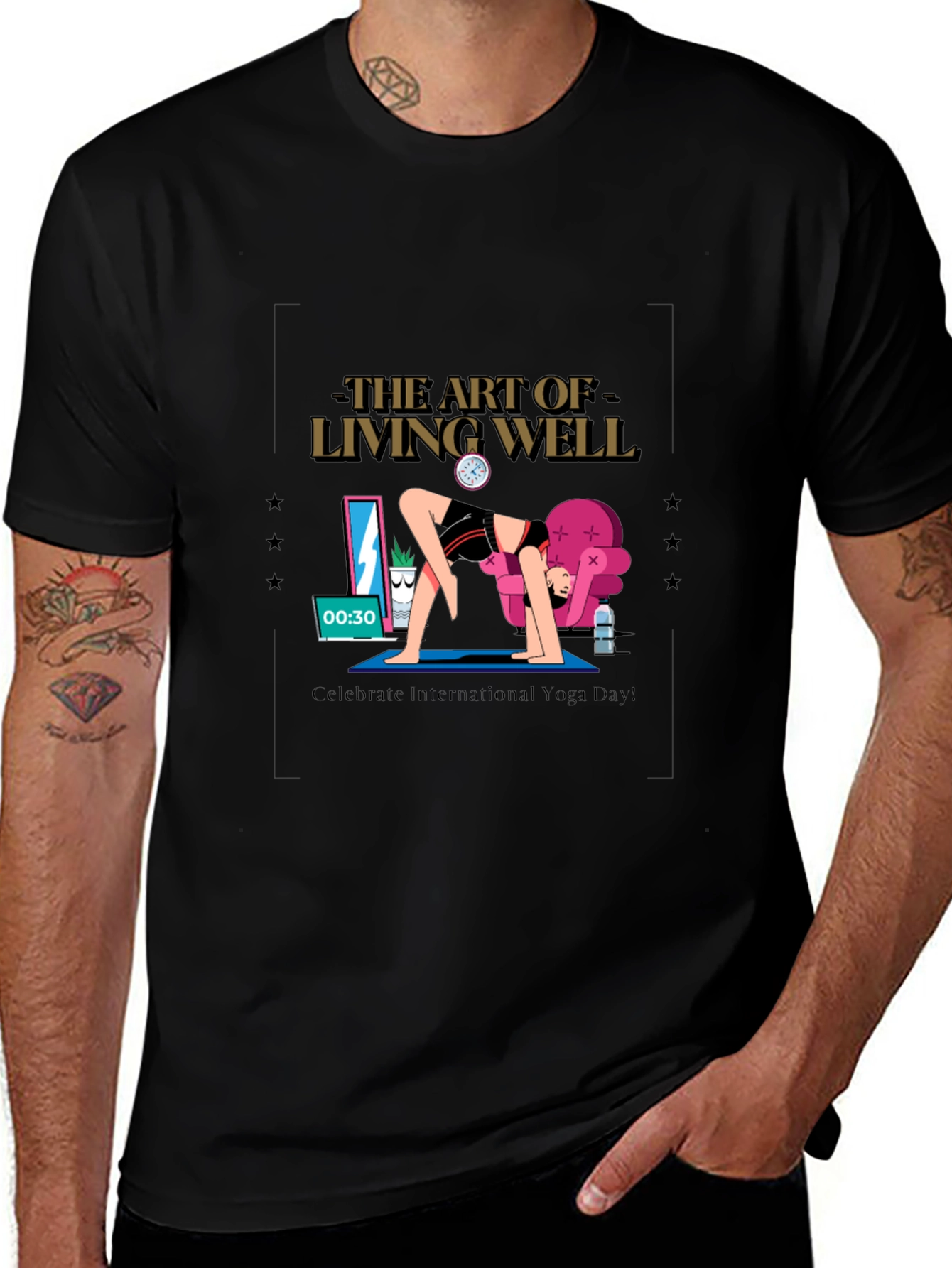 The Art of Living Well Yoga T-Shirt
