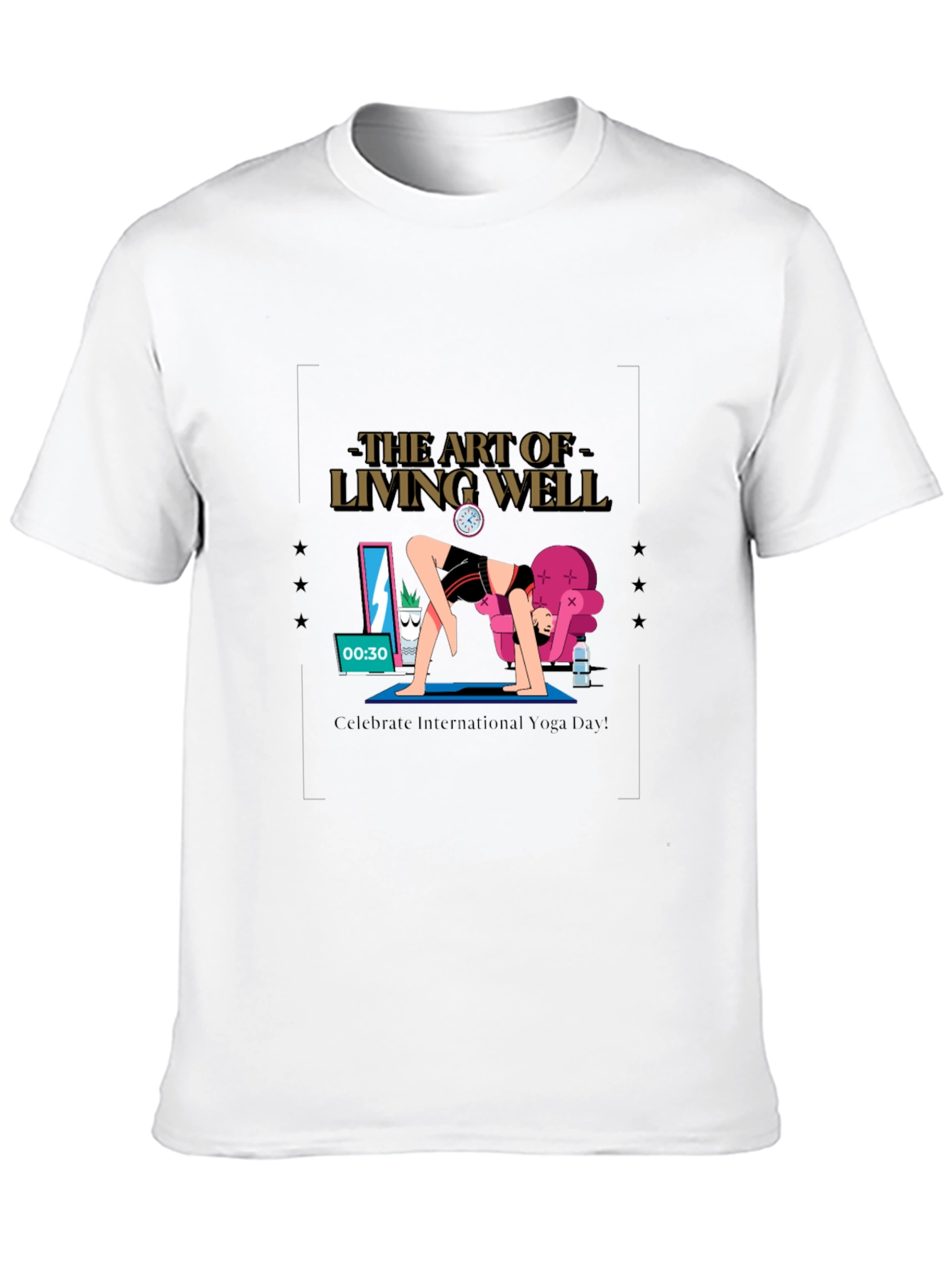The Art of Living Well Yoga T-Shirt