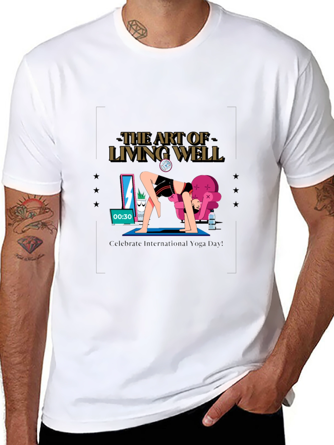 The Art of Living Well Yoga T-Shirt