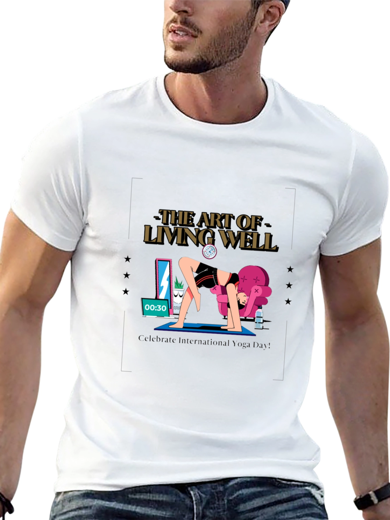 The Art of Living Well Yoga T-Shirt