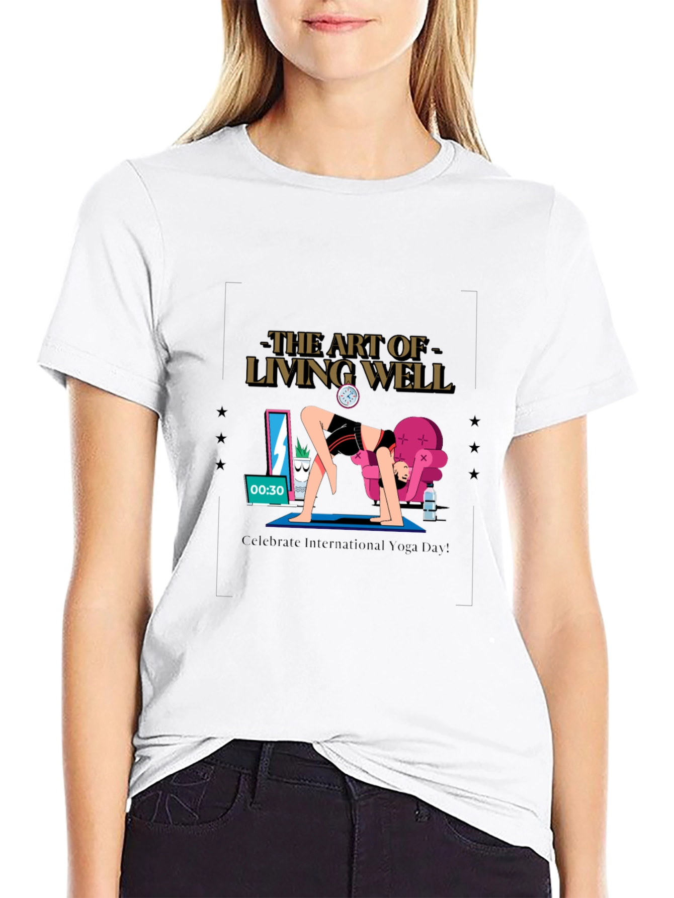 The Art of Living Well Yoga T-Shirt