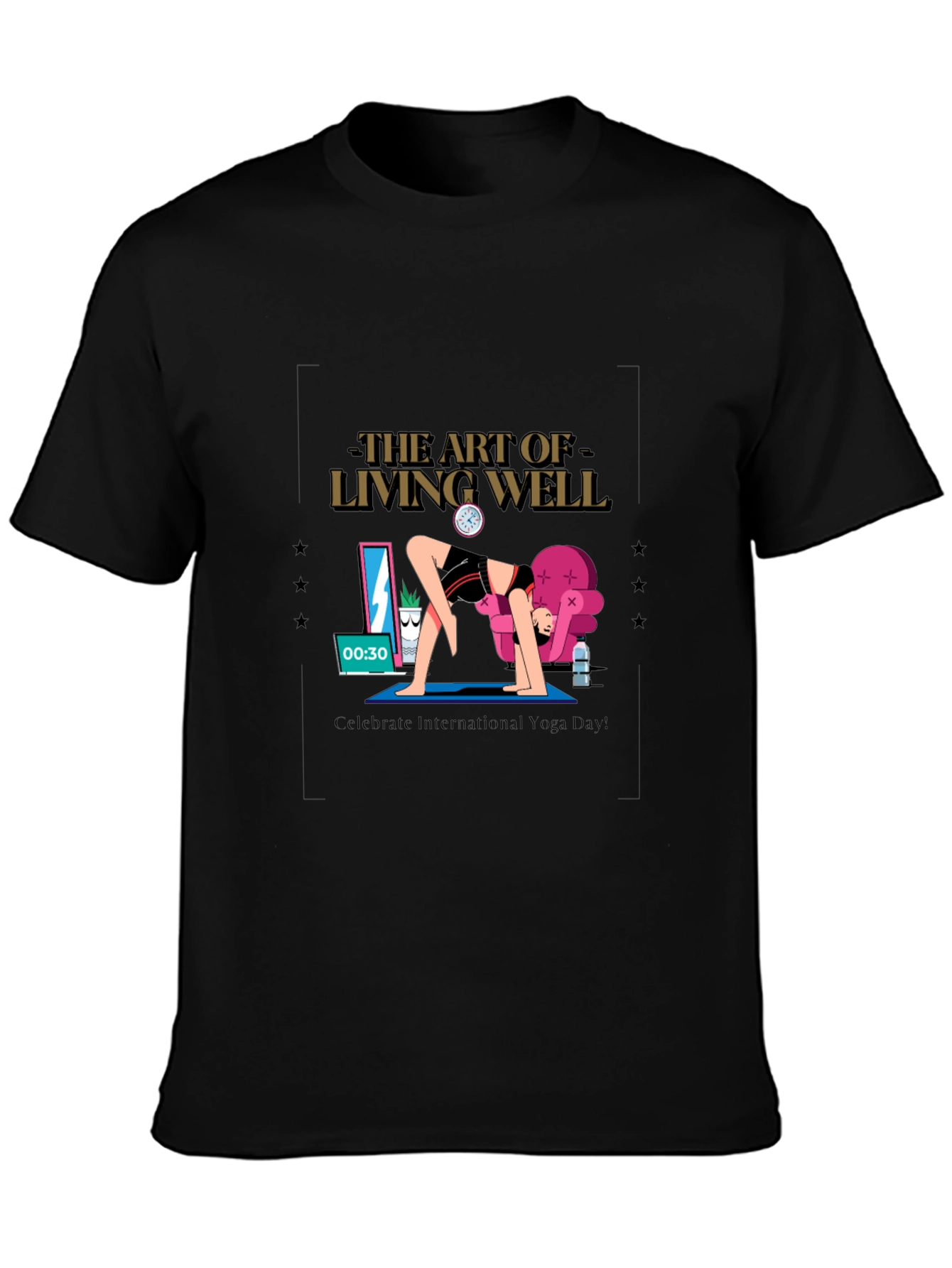 The Art of Living Well Yoga T-Shirt