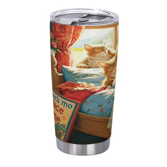 Whimsical Watercolor Sweet Elderly Grandma 20oz Travel Tumbler
