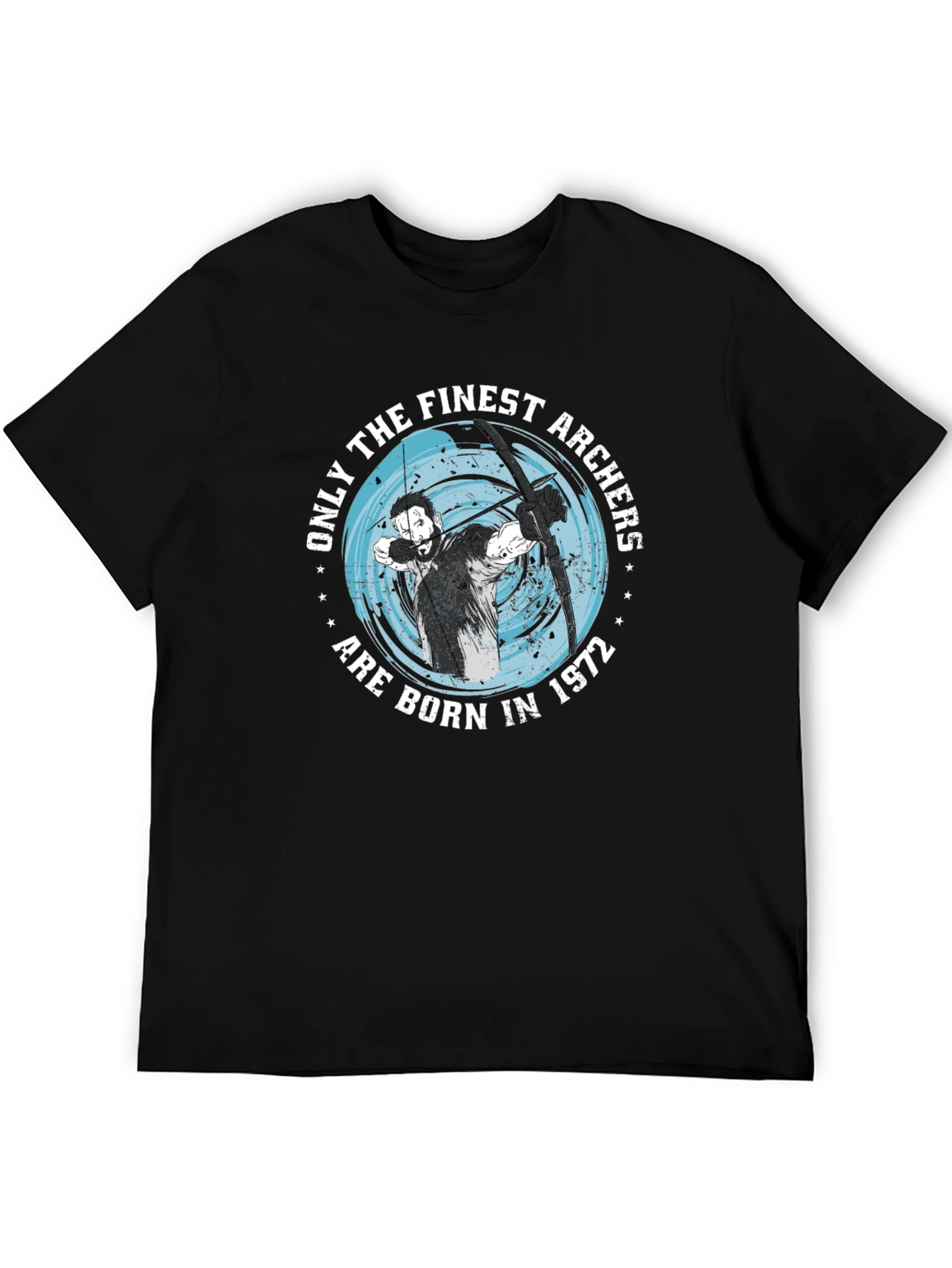 Finest Archers Born in 1972 Black T-Shirt