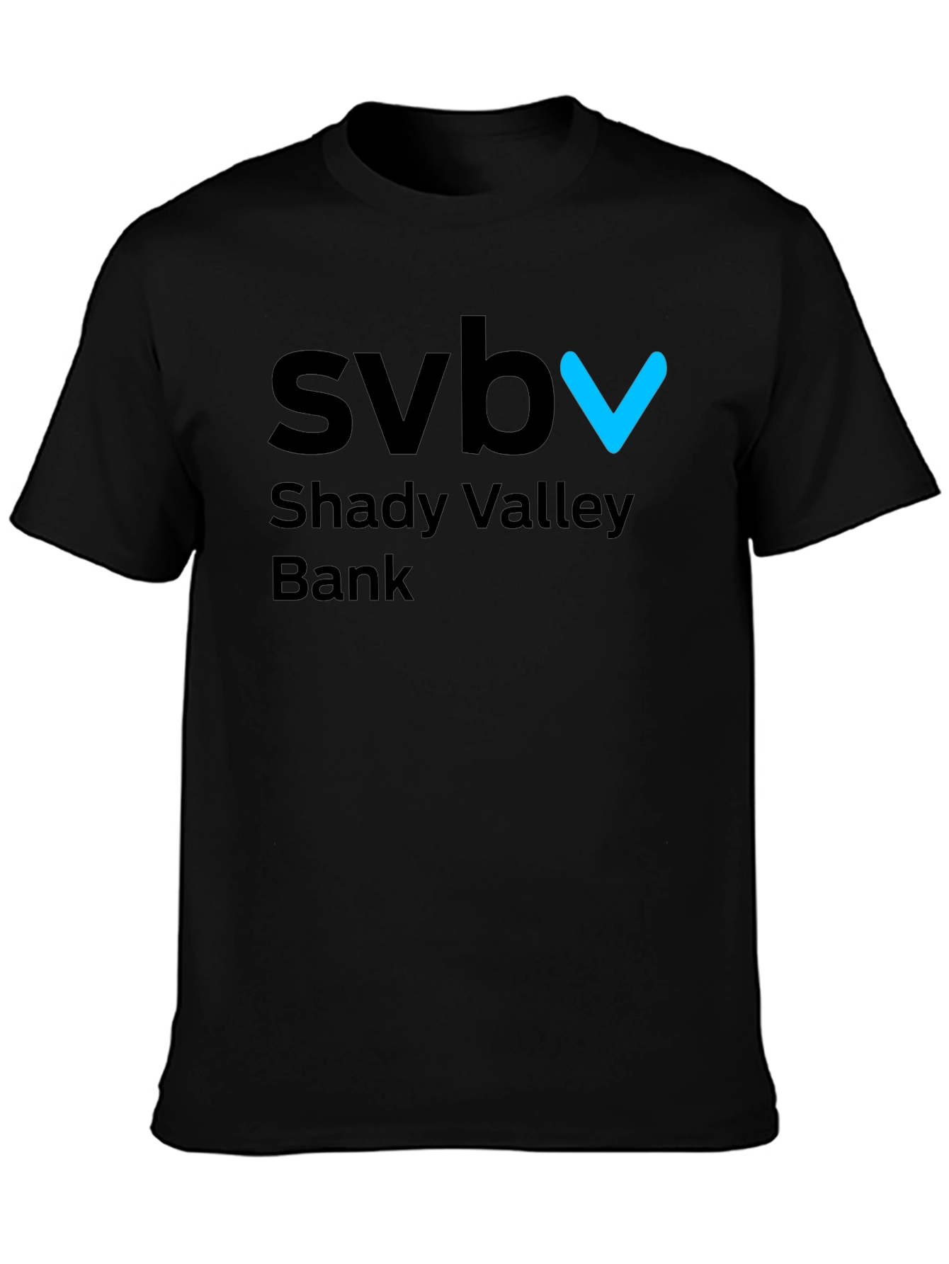 SVB Shady Valley Bank Black T-Shirt