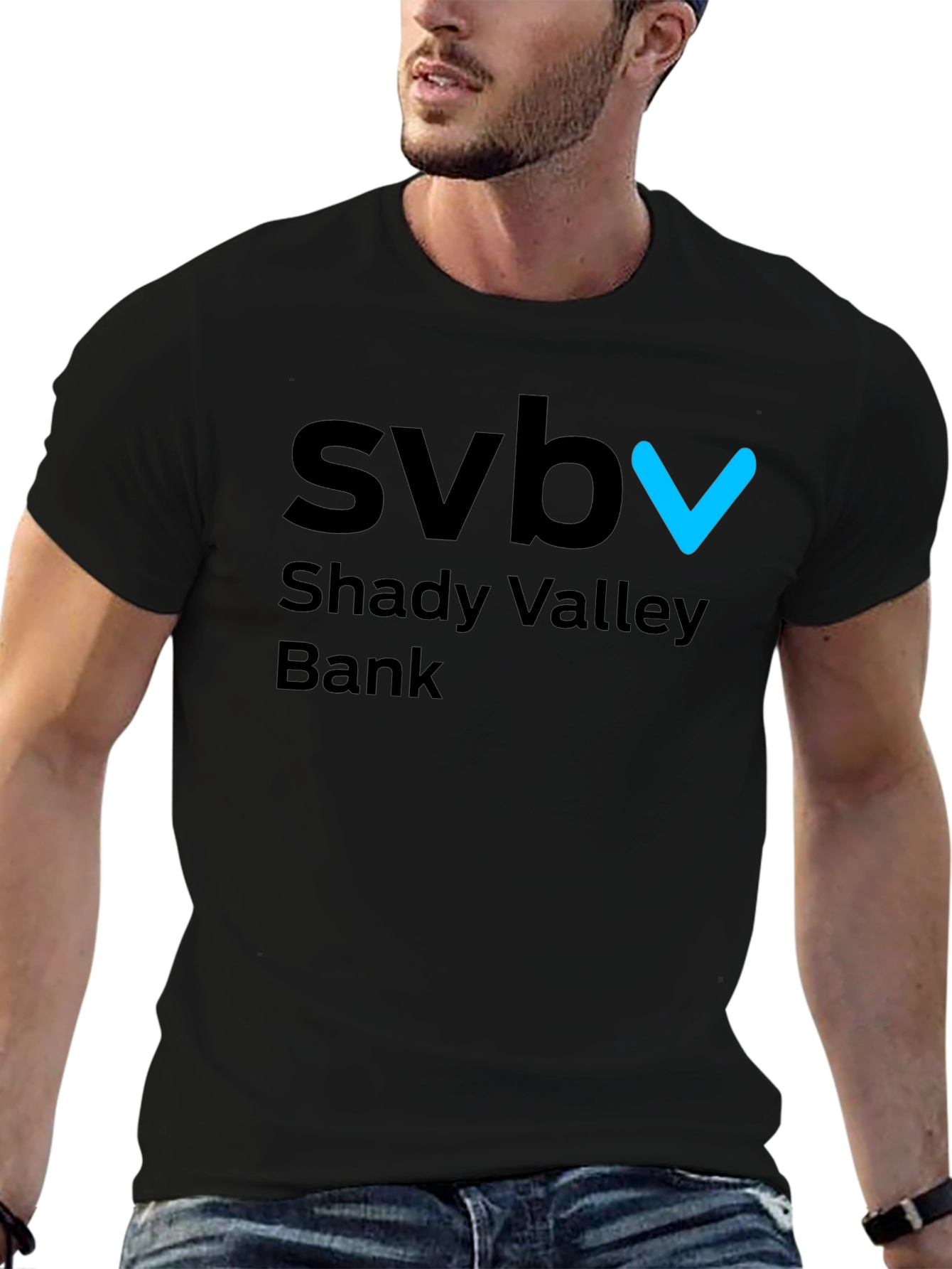 SVB Shady Valley Bank Black T-Shirt