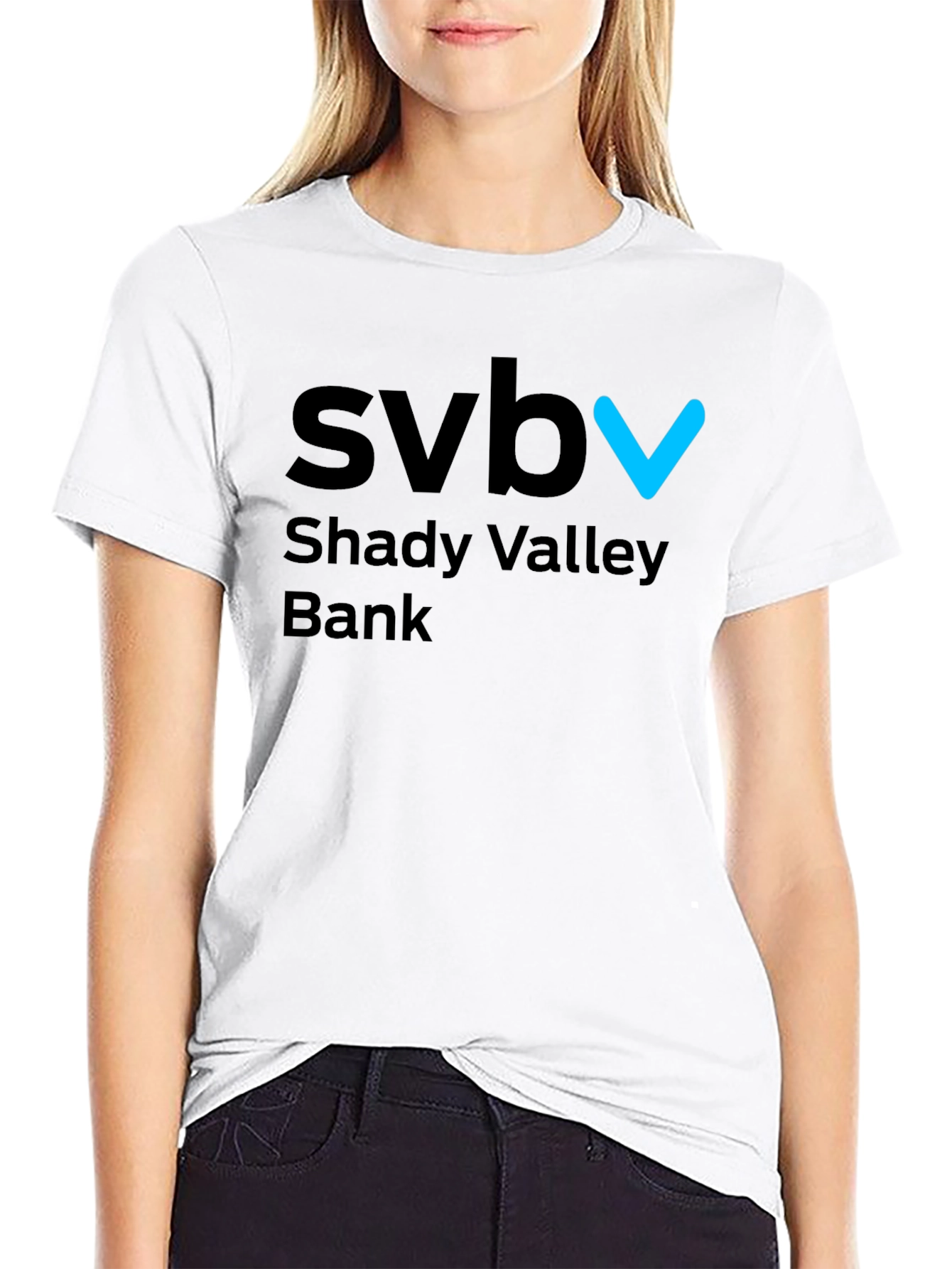 SVB Shady Valley Bank Black T-Shirt