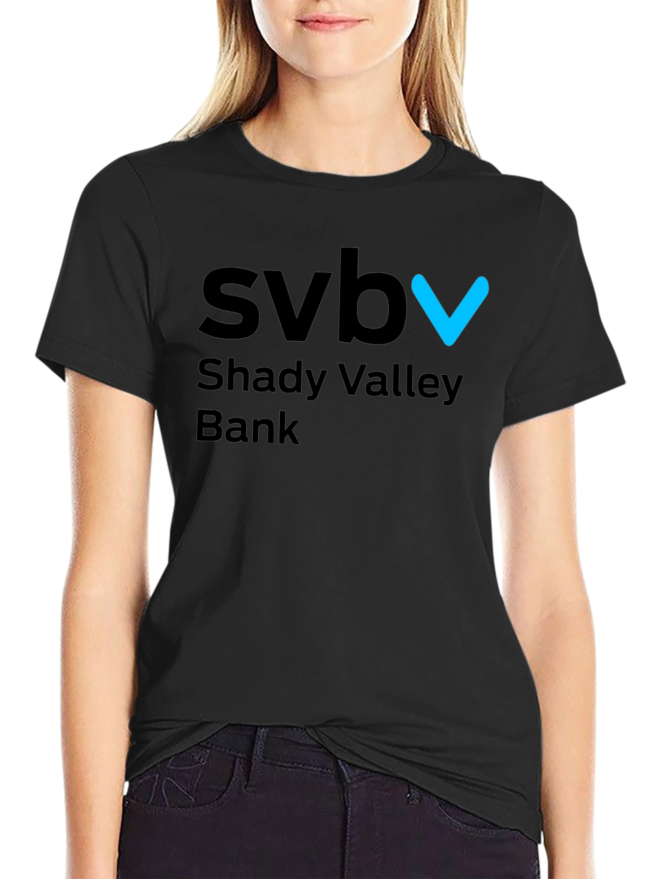 SVB Shady Valley Bank Black T-Shirt