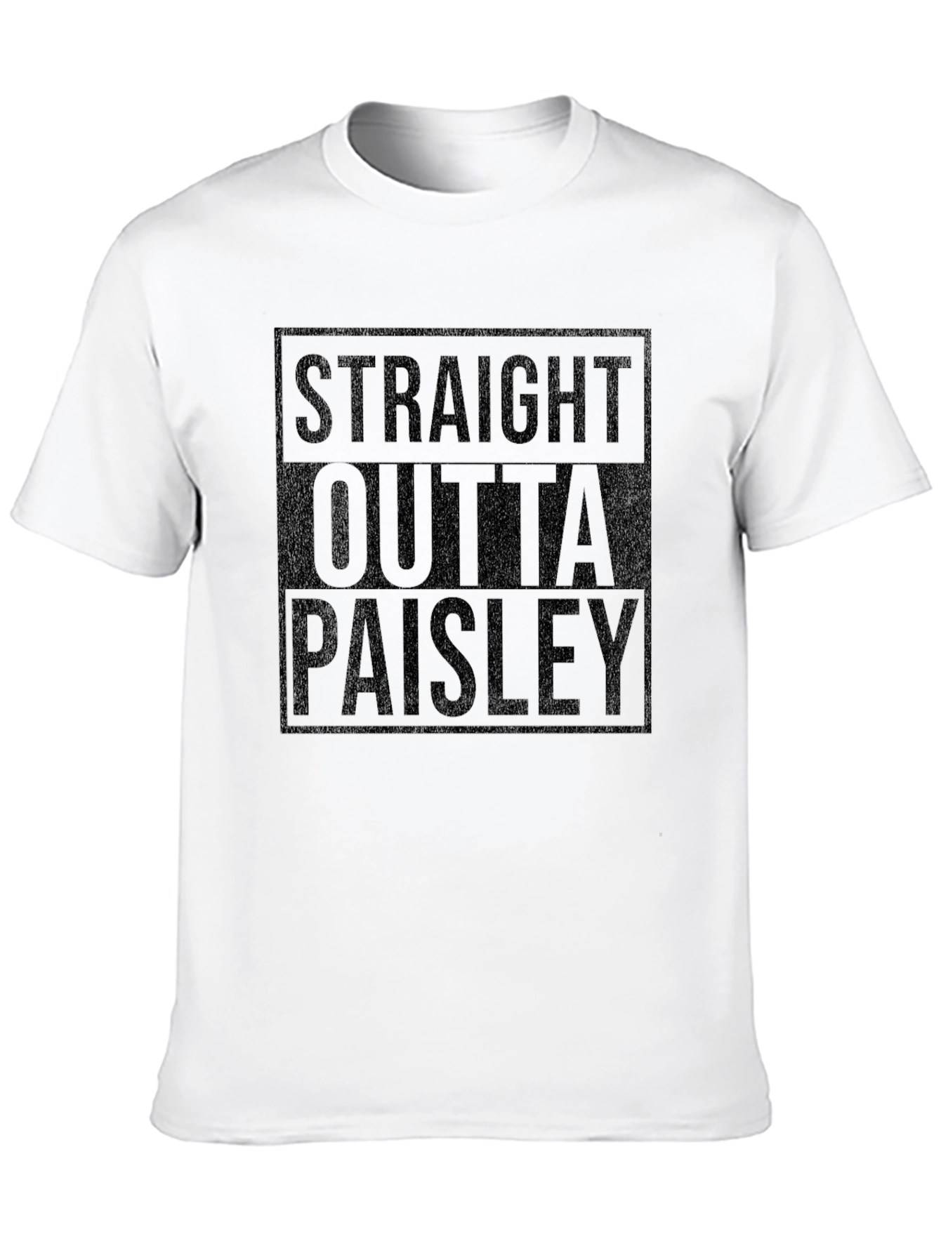 Straight Outta Paisley Black Graphic Tee