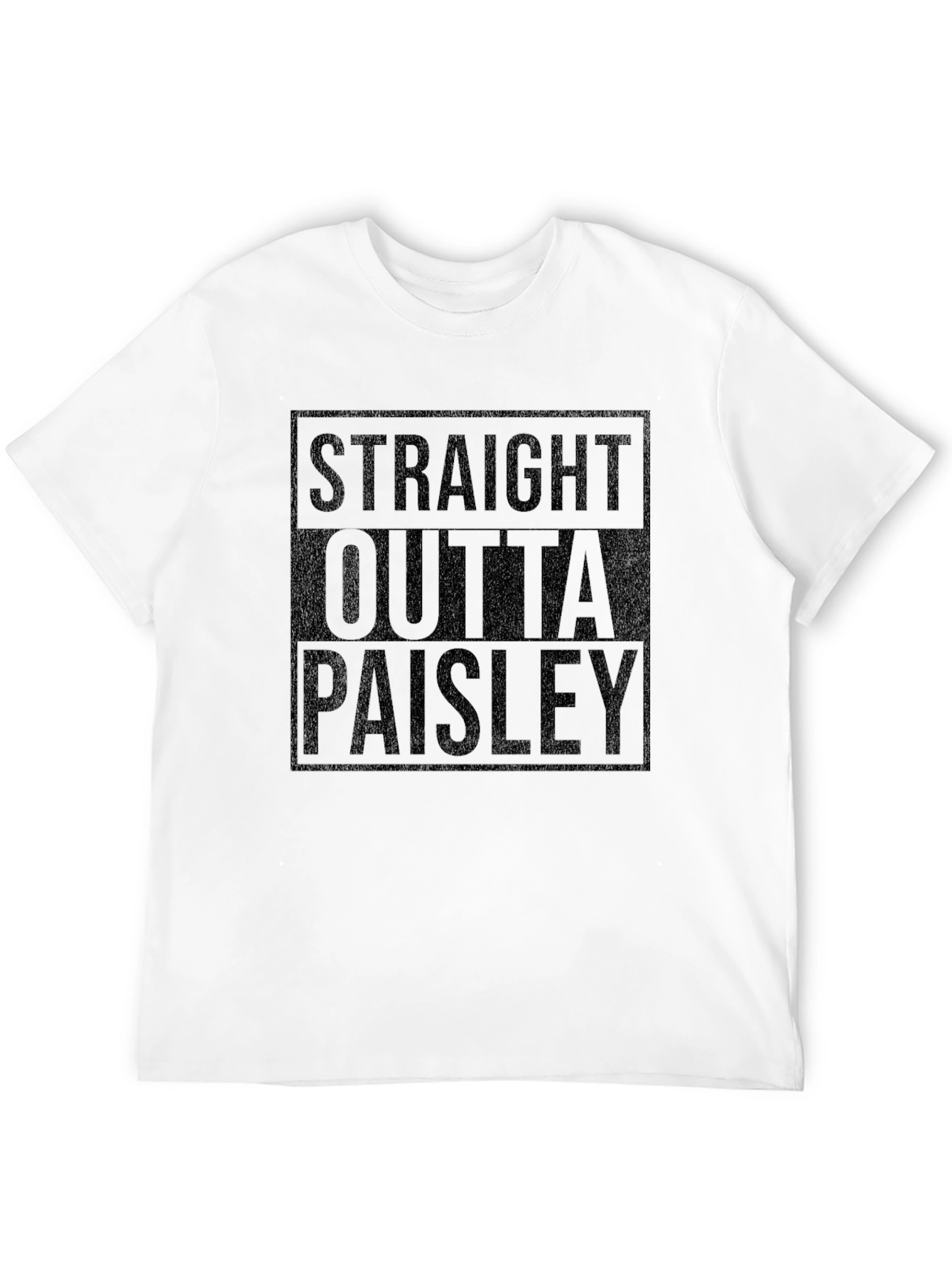 Straight Outta Paisley Black Graphic Tee