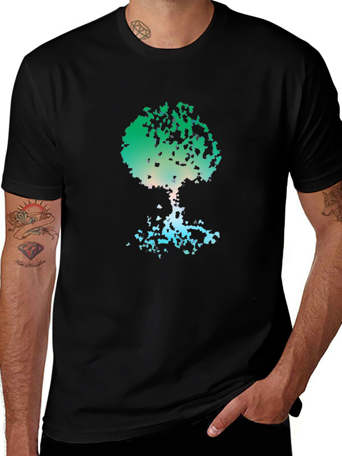 Abstract Tree Graphic Tee - Nature Inspired