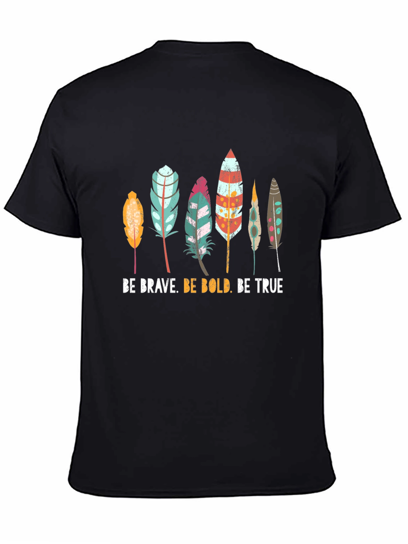 Be Brave Bold True Feather Graphic Tee