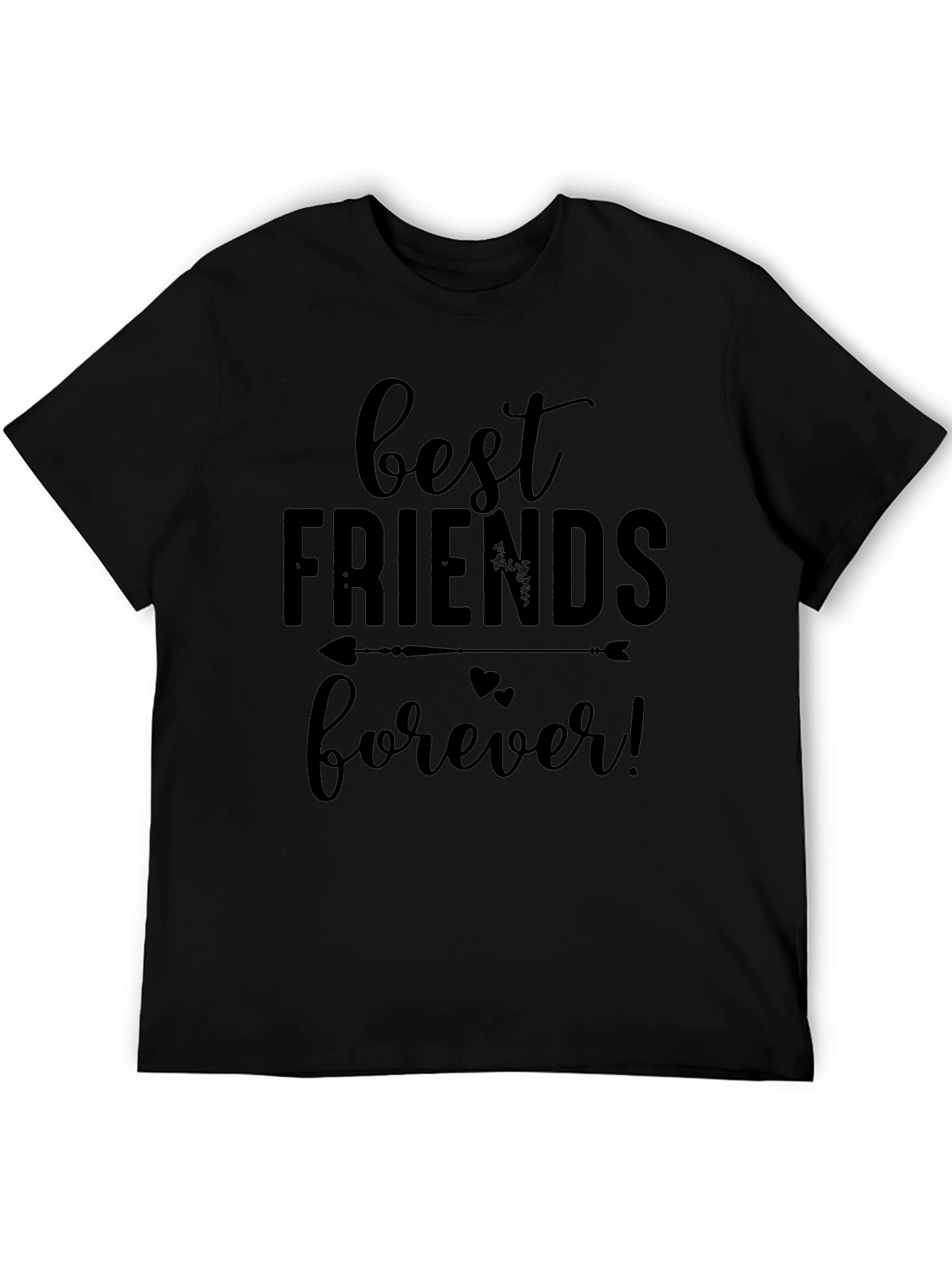 Best Friends Forever Graphic Tee - Black