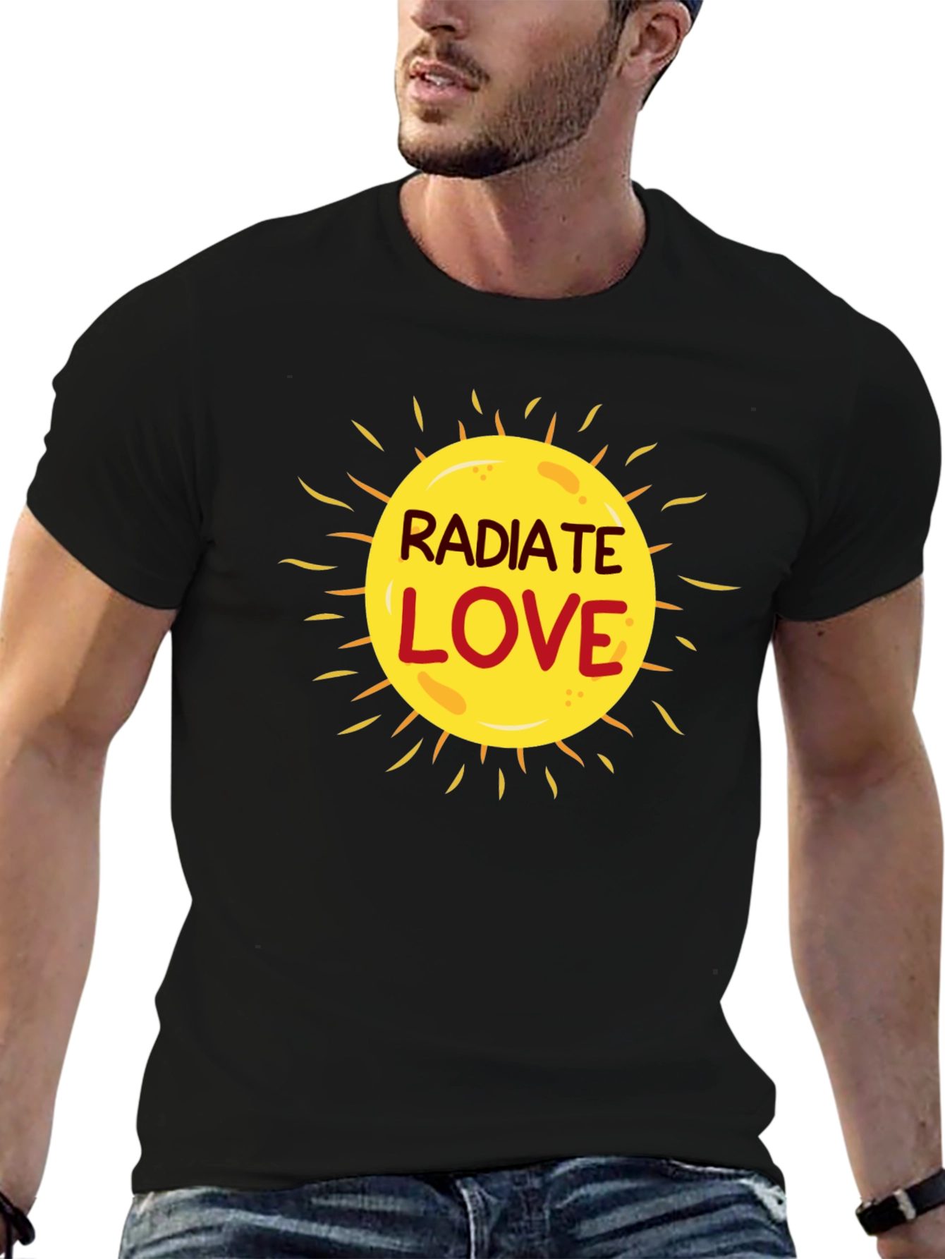 Radiate Love Graphic T-Shirt - Black