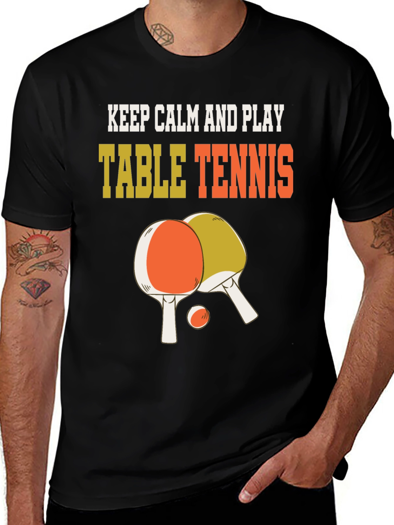 Keep Calm and Play Table Tennis T-Shirt