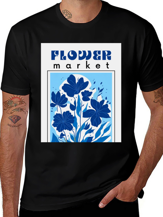 Flower Market Graphic Tee - Unique Floral Design