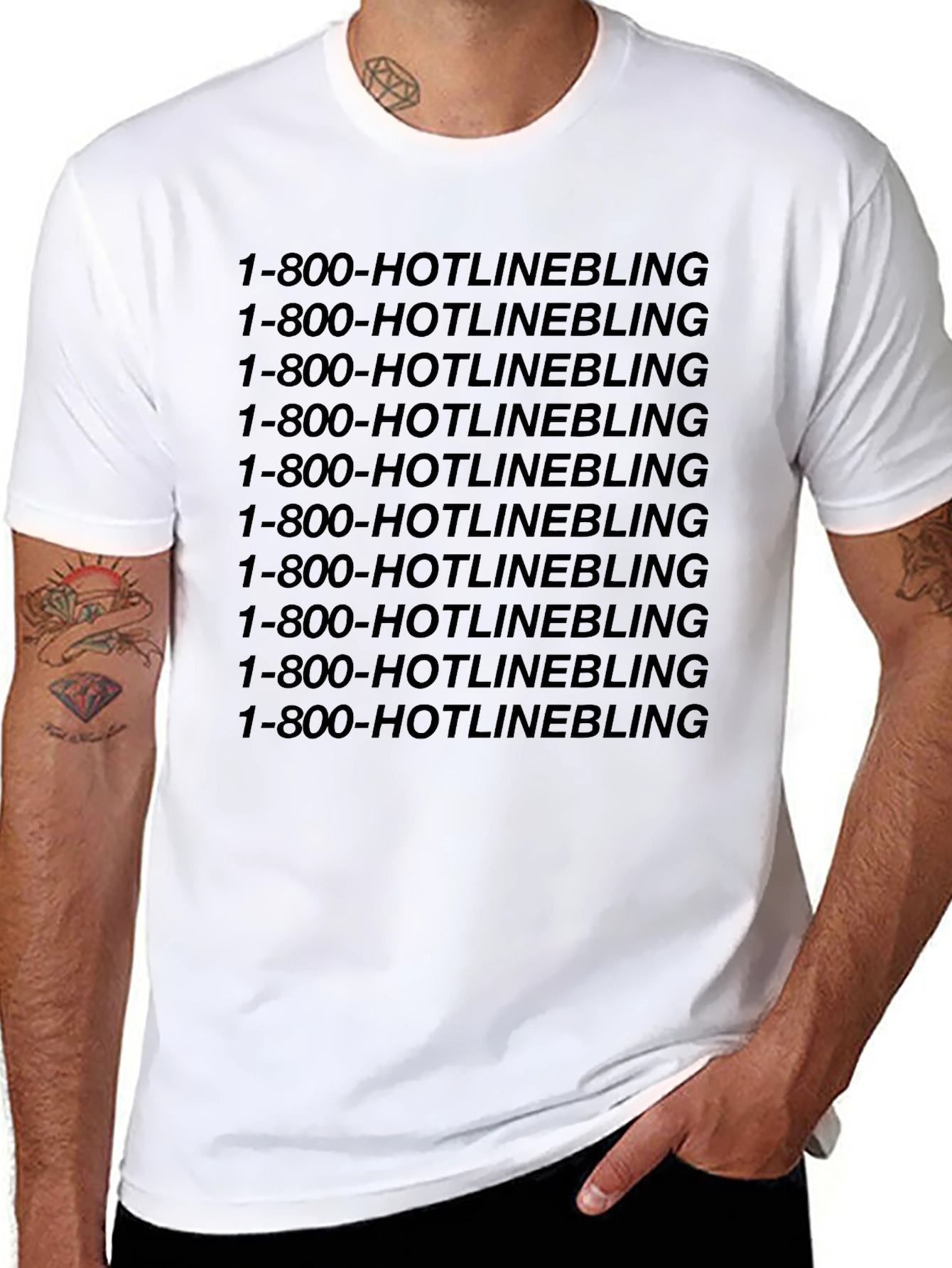 1-800-HOTLINEBLING Graphic Tee - Soft Cotton