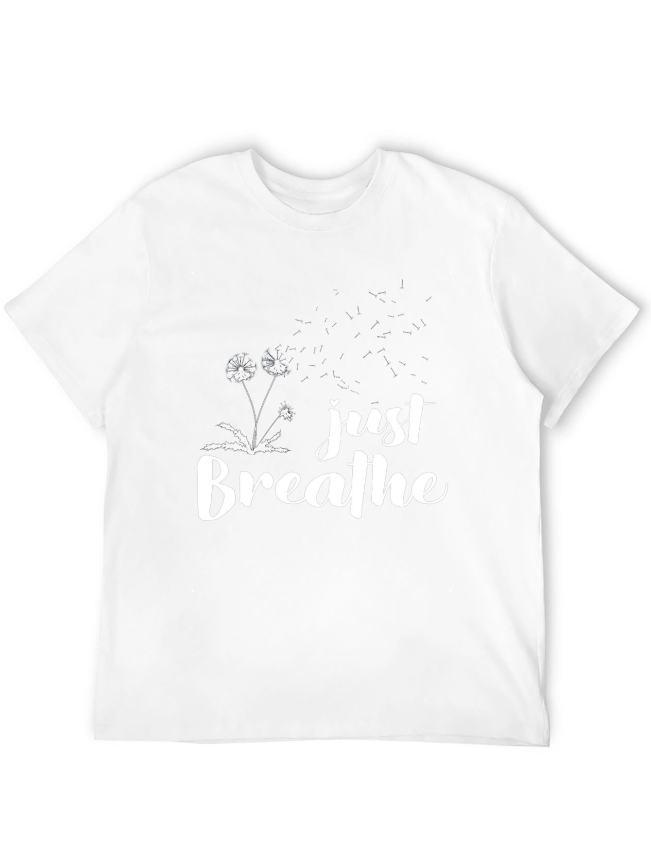 Just Breathe Black Graphic Tee
