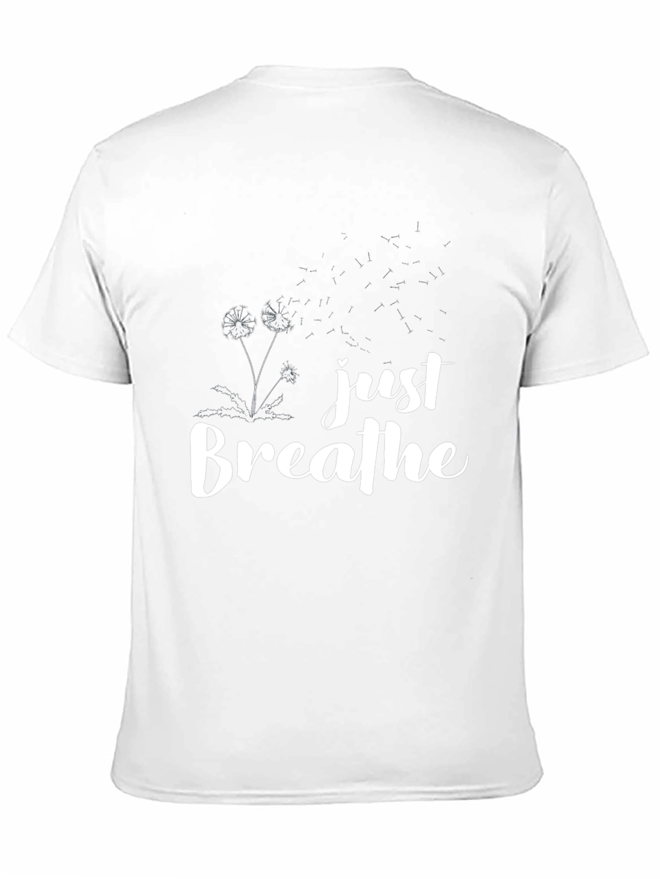 Just Breathe Black Graphic Tee