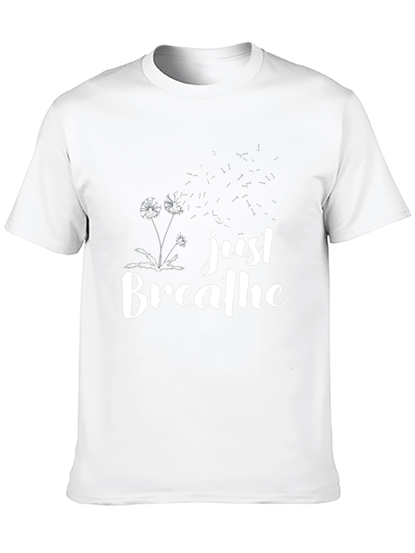 Just Breathe Black Graphic Tee
