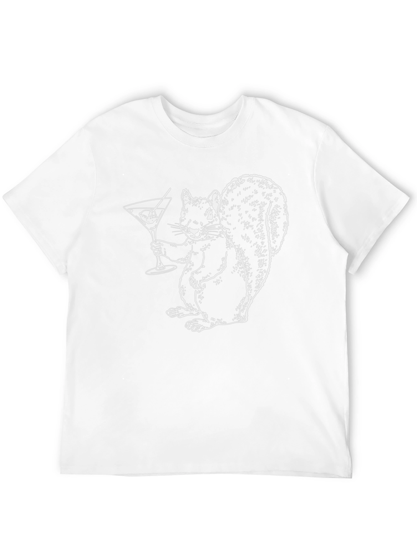 Squirrel Cocktail T-Shirt - Black