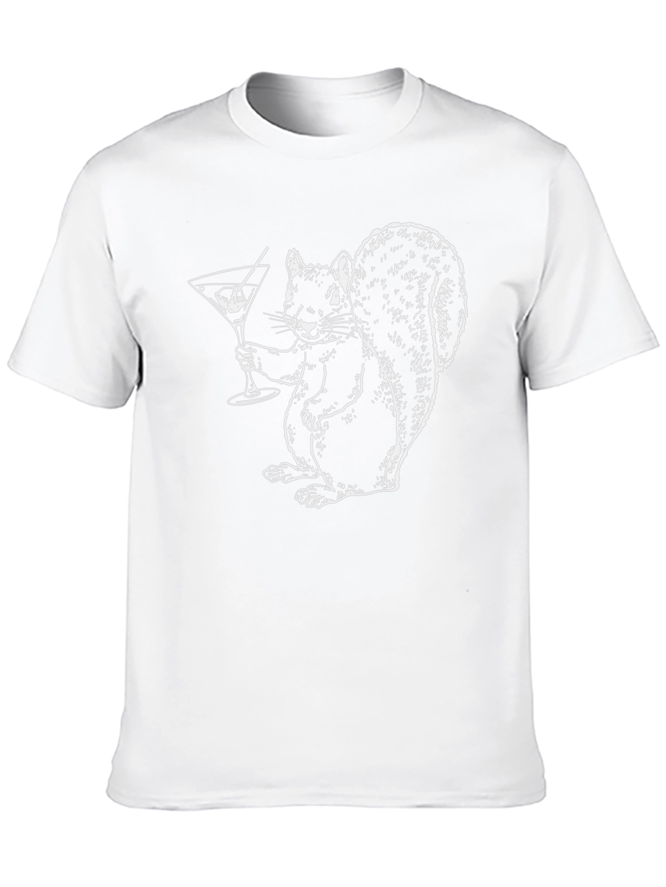 Squirrel Cocktail T-Shirt - Black