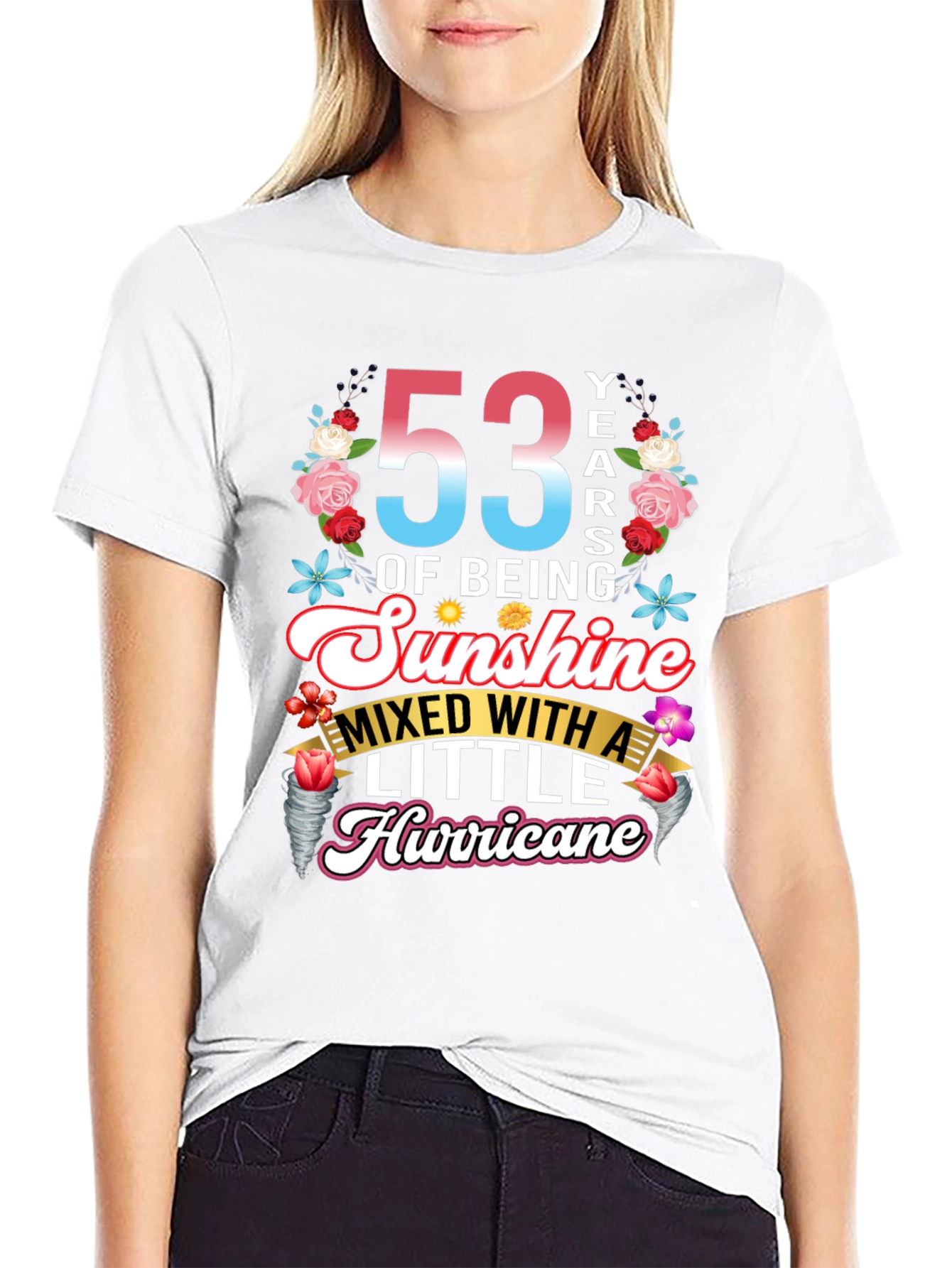 53 Years of Sunshine Mixed With Hurricane T-Shirt