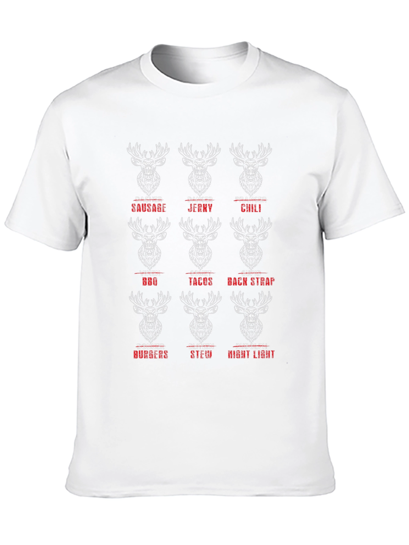 Funny Reindeer Meat Christmas T-Shirt