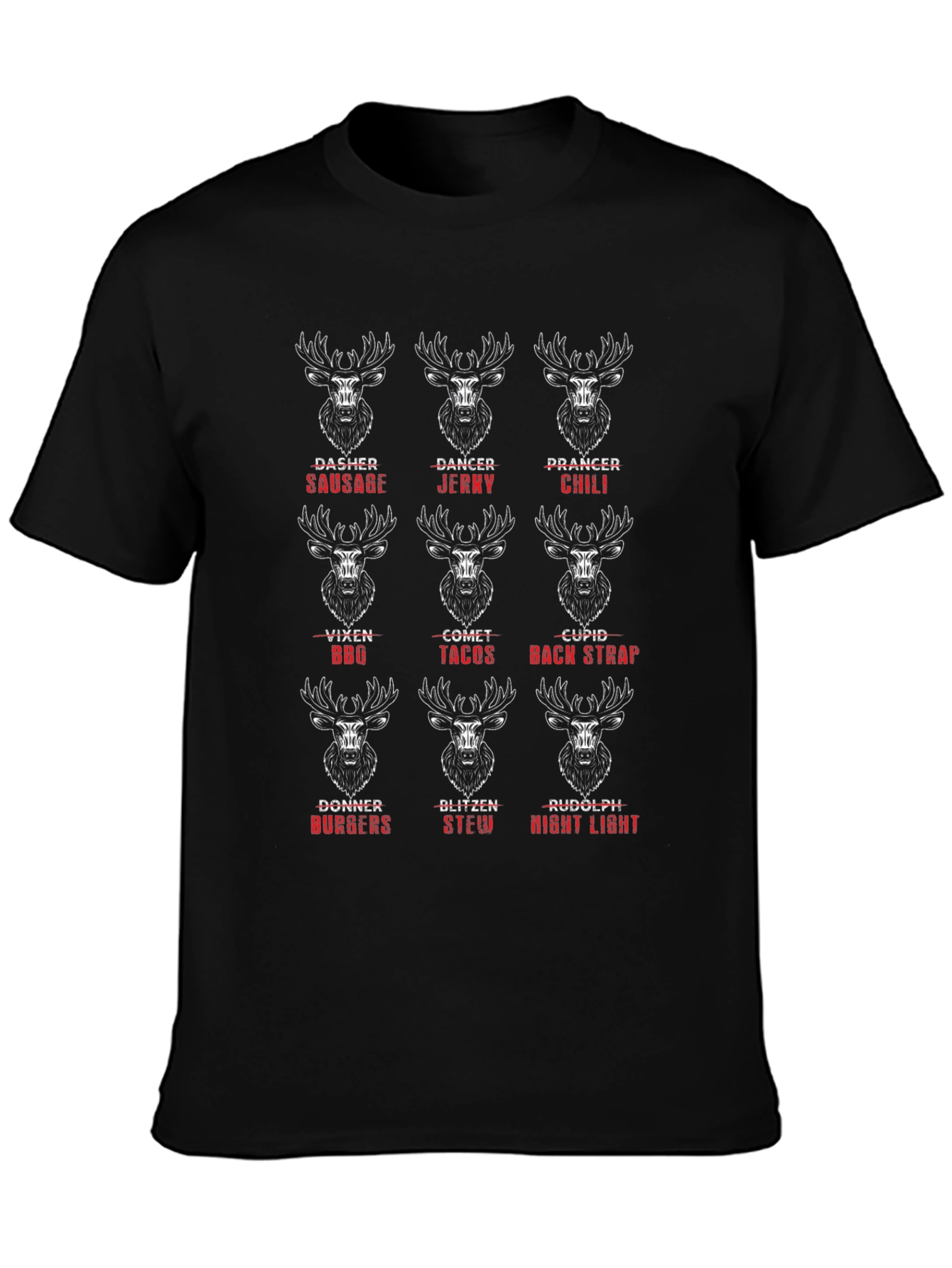 Funny Reindeer Meat Christmas T-Shirt