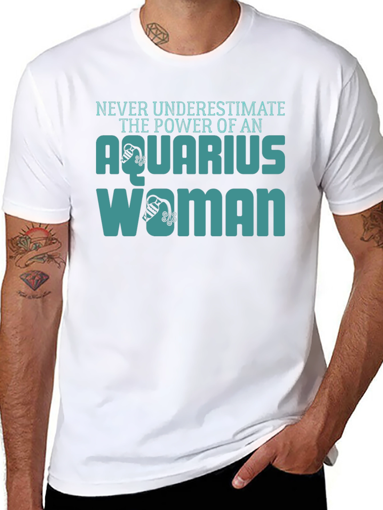 Aquarius Woman Black T-Shirt