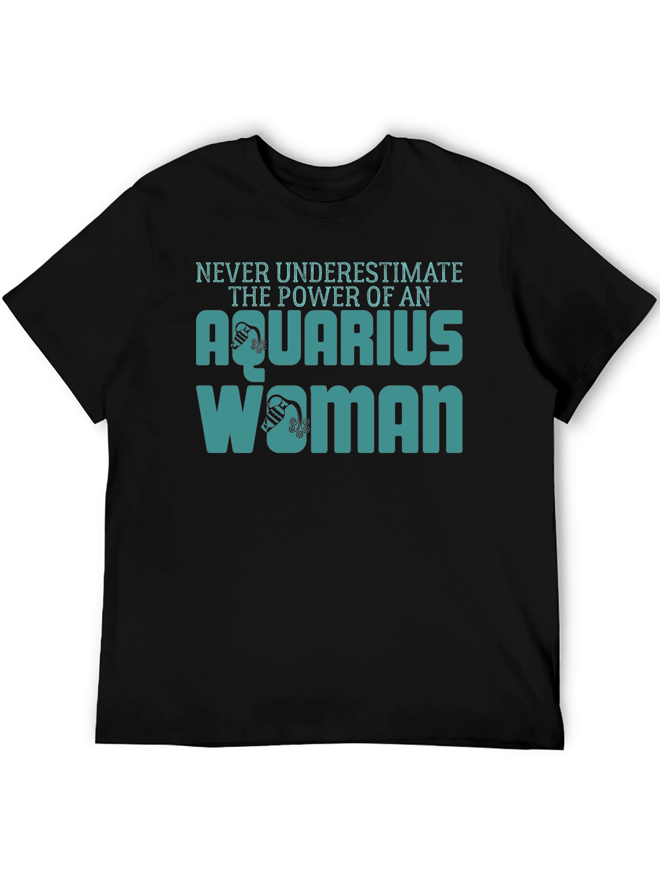 Aquarius Woman Black T-Shirt