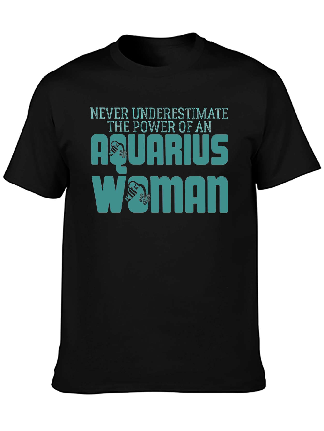 Aquarius Woman Black T-Shirt