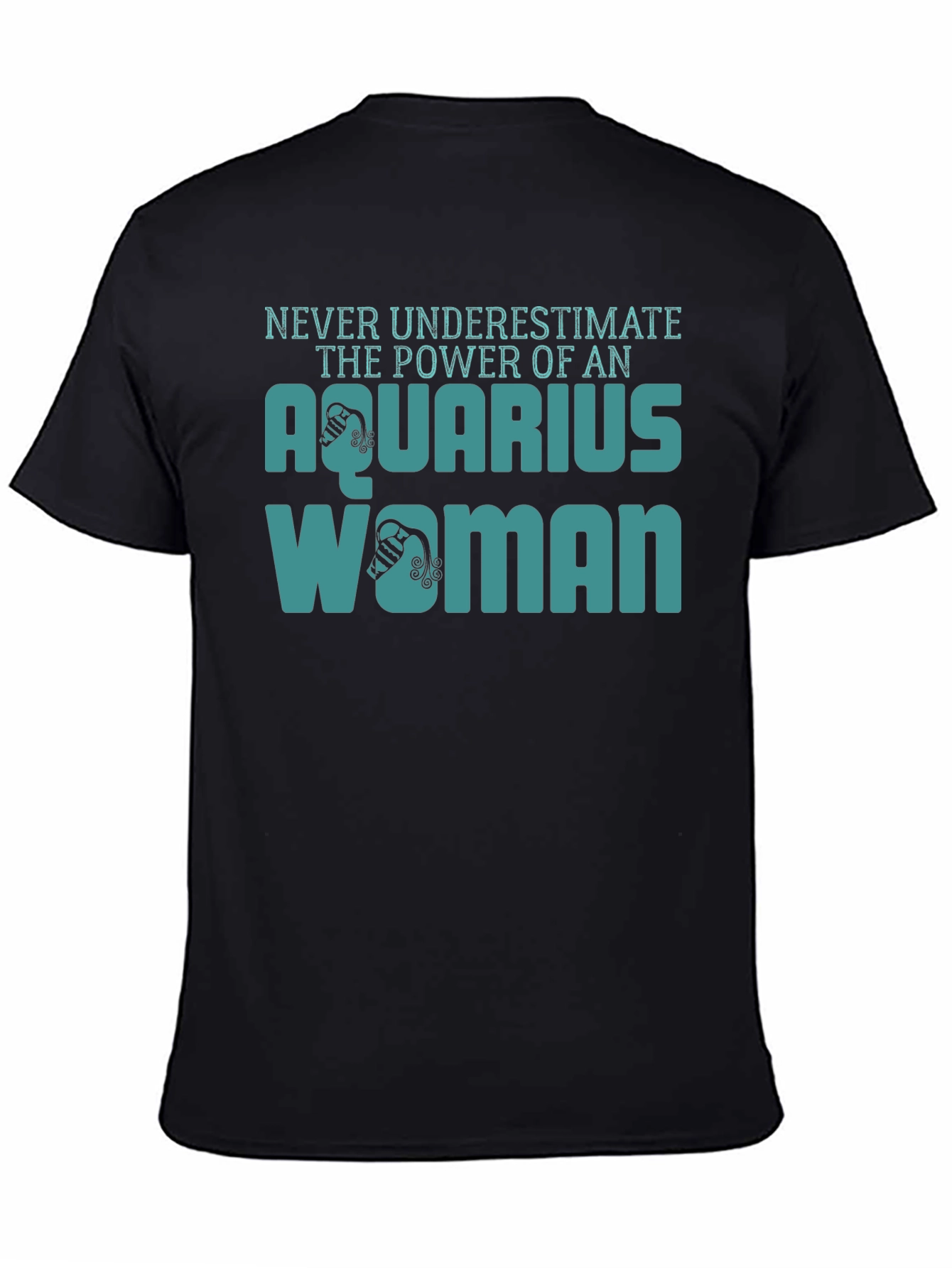 Aquarius Woman Black T-Shirt
