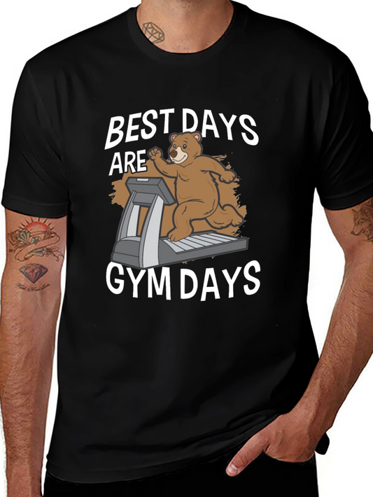 Funny Gym Bear T-Shirt - Best Days are Gym Days!