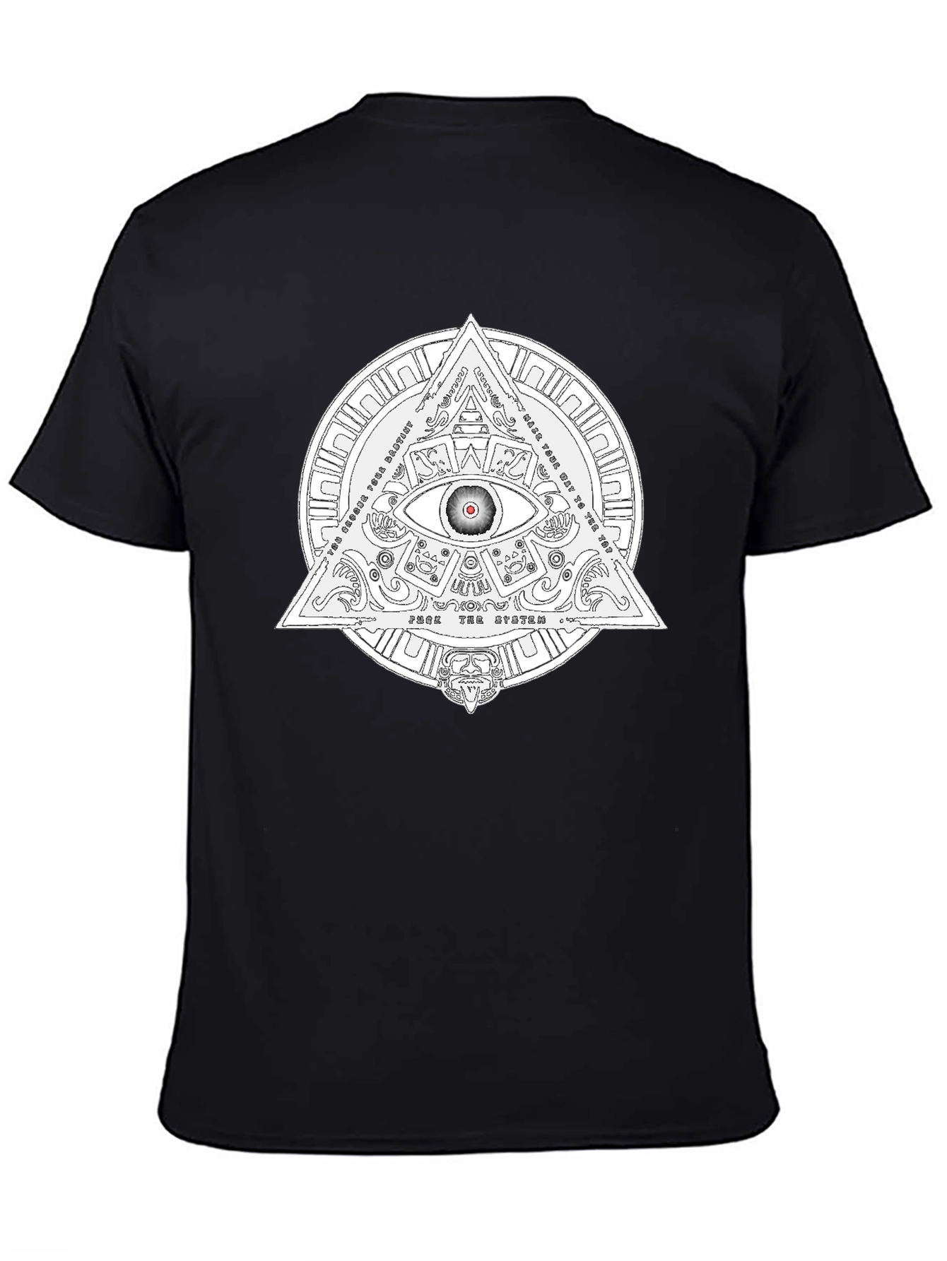Illuminati Eye Graphic T-Shirt - Black Cotton Tee