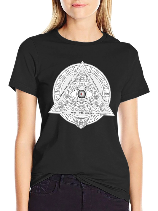 Illuminati Eye Graphic T-Shirt - Black Cotton Tee