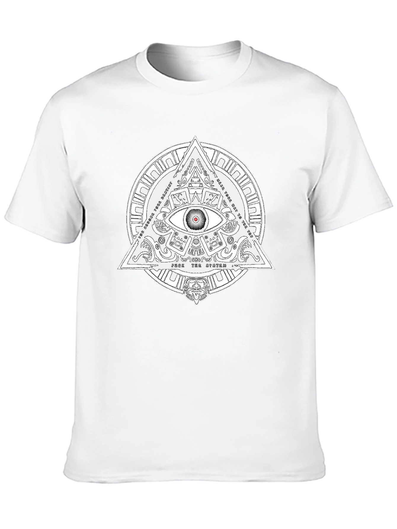 Illuminati Eye Graphic T-Shirt - Black Cotton Tee