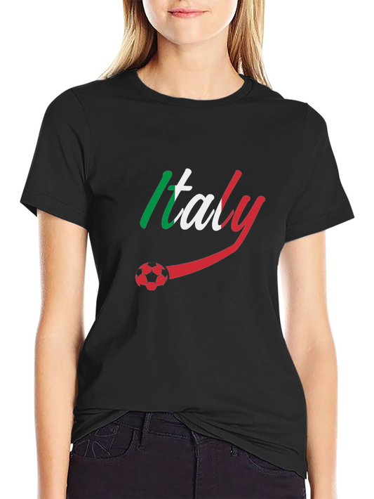 Italy Soccer Fan T-Shirt - Black