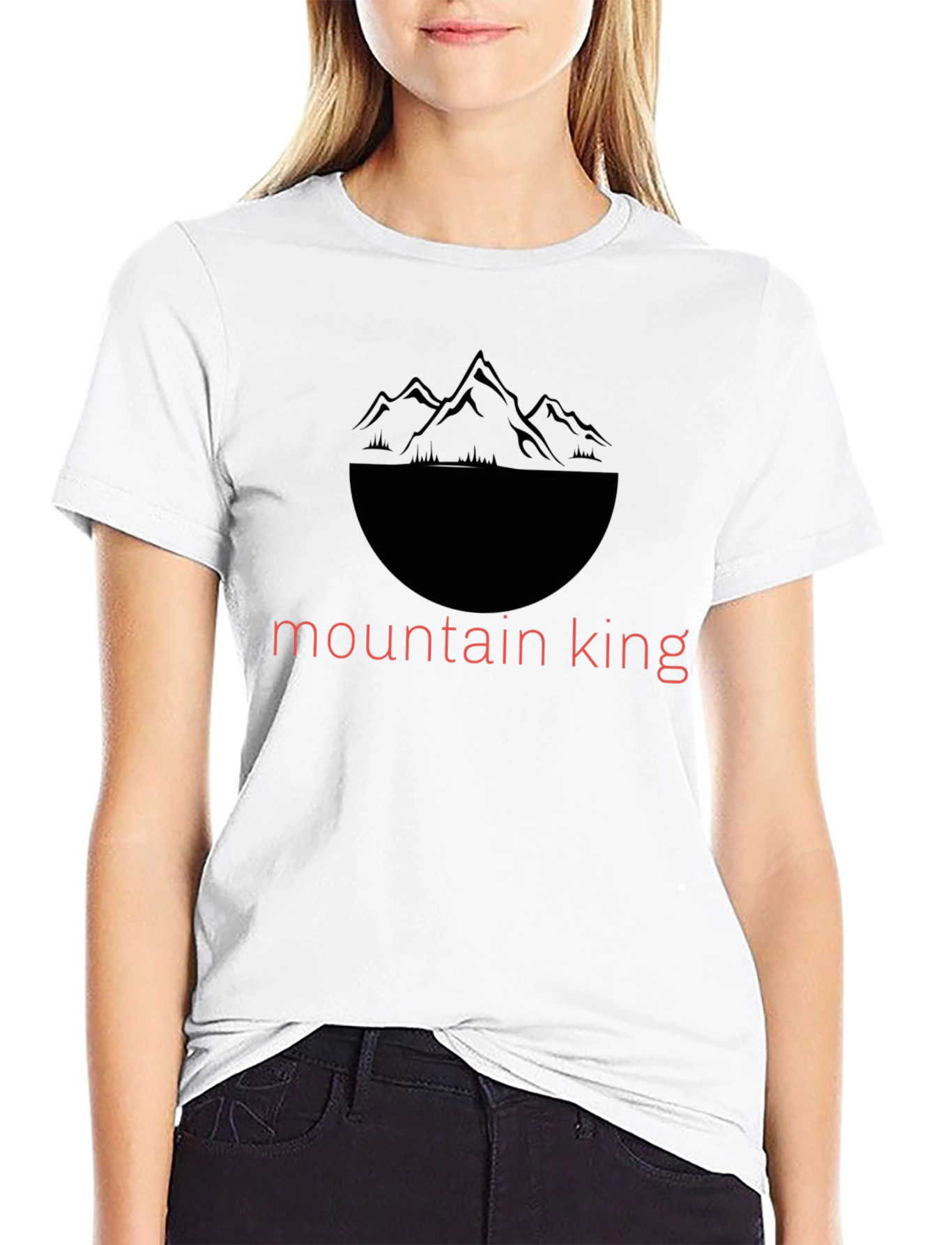Mountain King Graphic Tee - Black Casual Shirt
