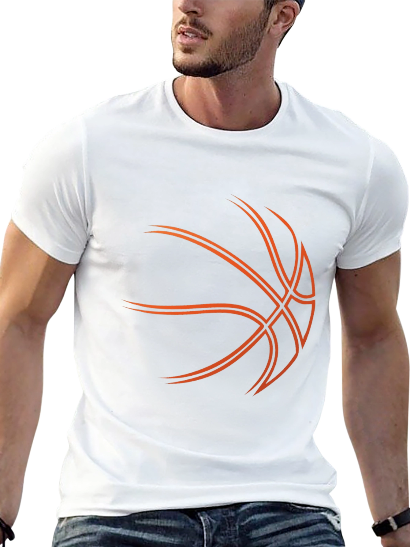 Basketball Graphic Tee - Stylish Black T-Shirt