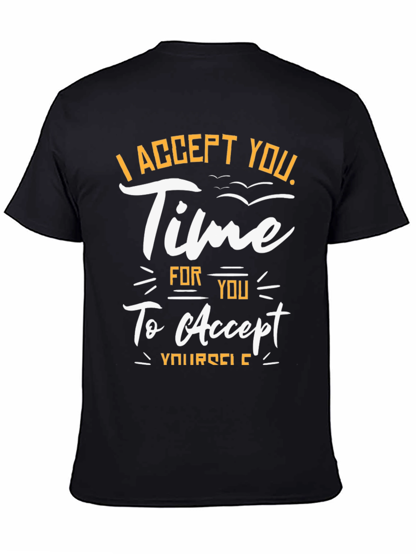 I Accept You Graphic Tee - Black