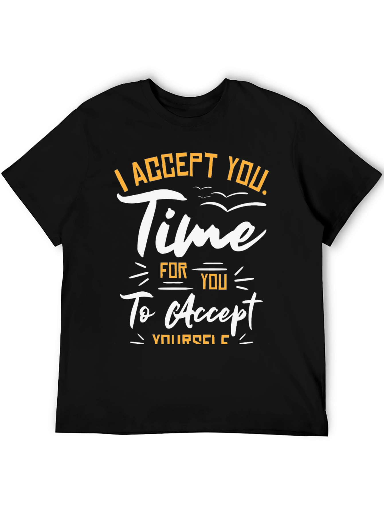 I Accept You Graphic Tee - Black