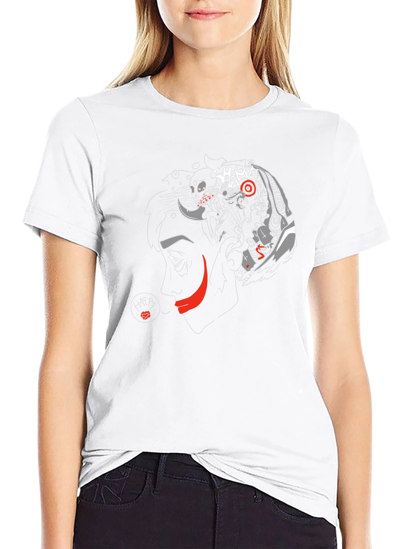Unique Graphic T-Shirt - Shame Artistic Design