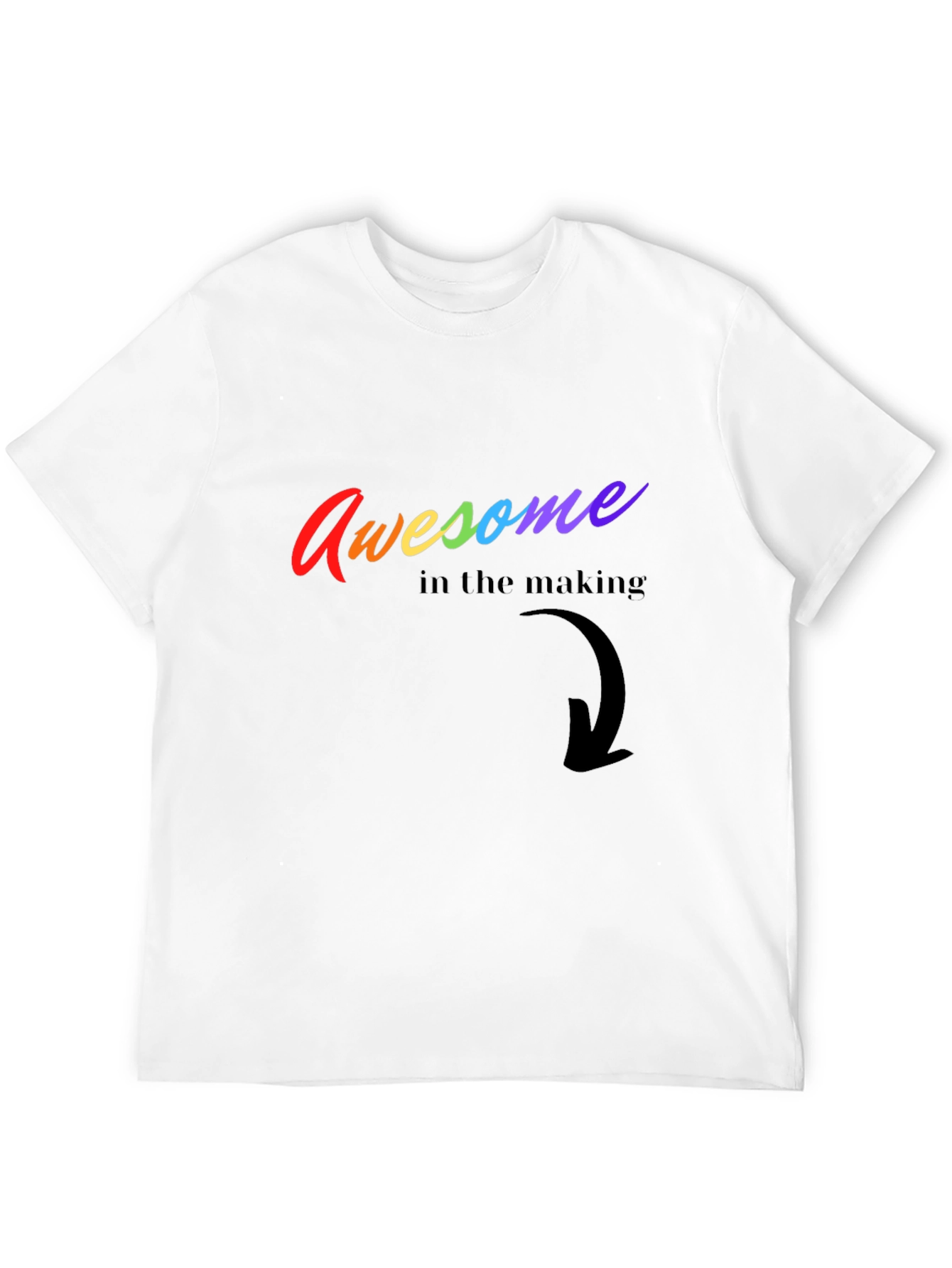 Awesome in the Making Rainbow Graphic Tee