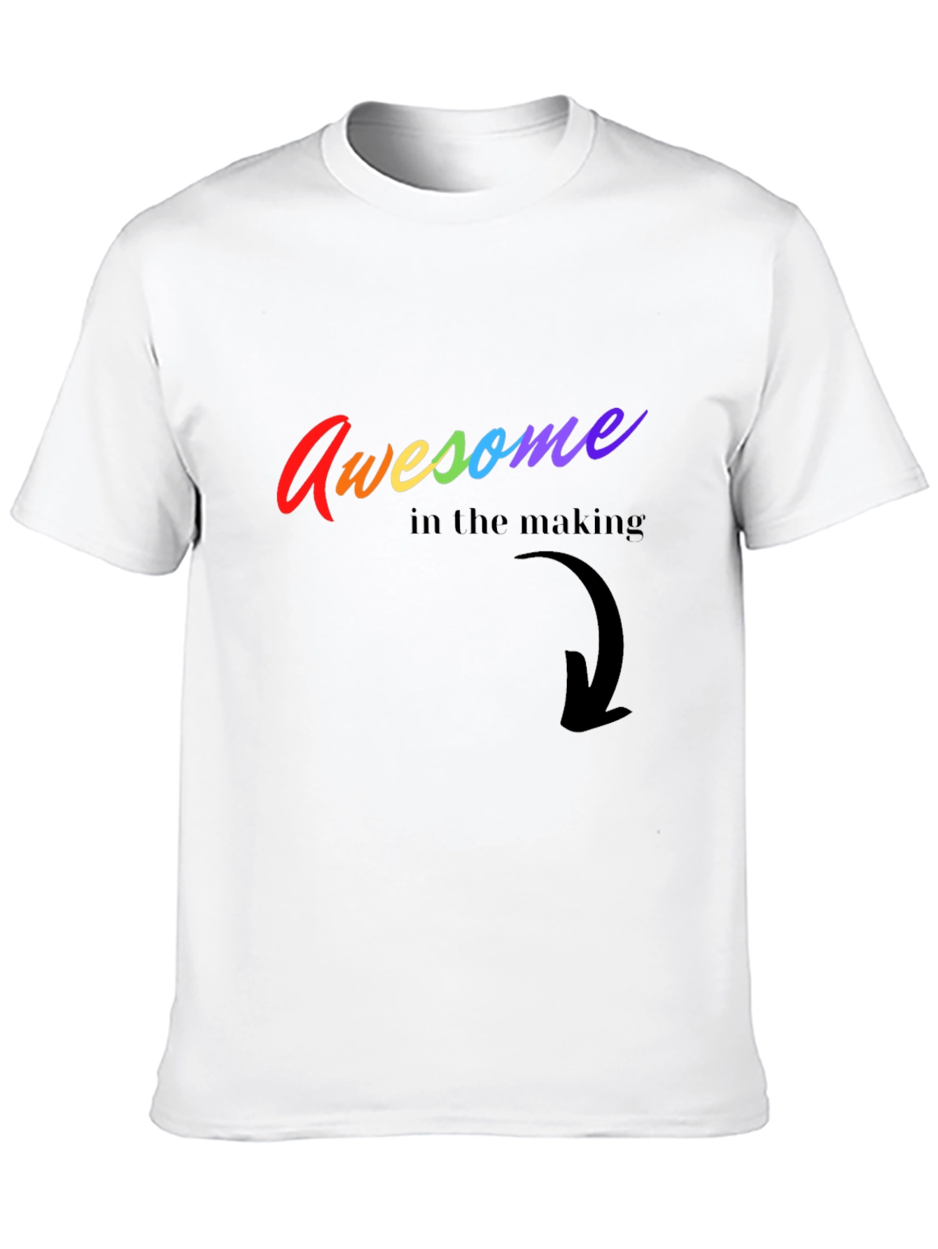 Awesome in the Making Rainbow Graphic Tee