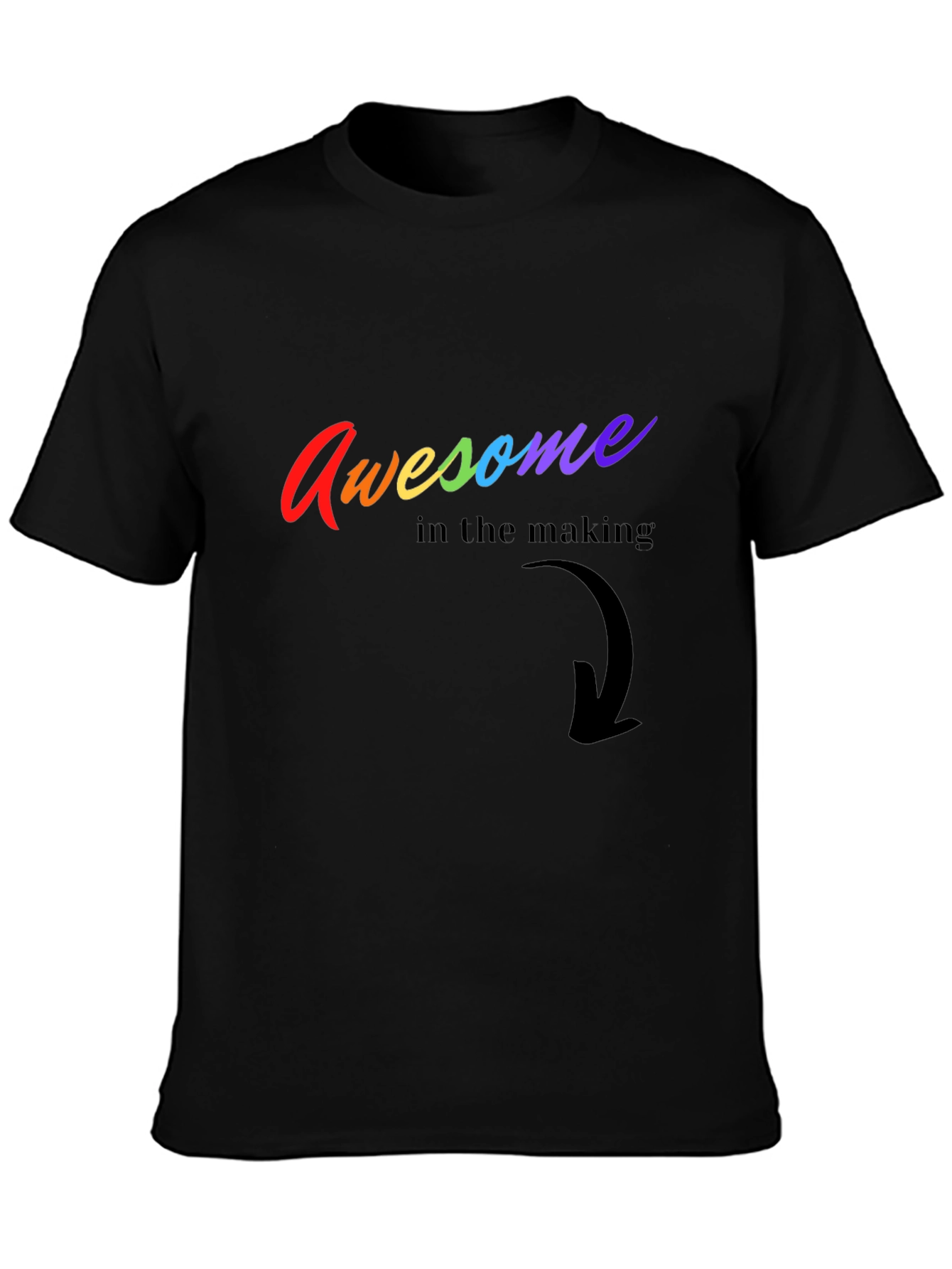 Awesome in the Making Rainbow Graphic Tee