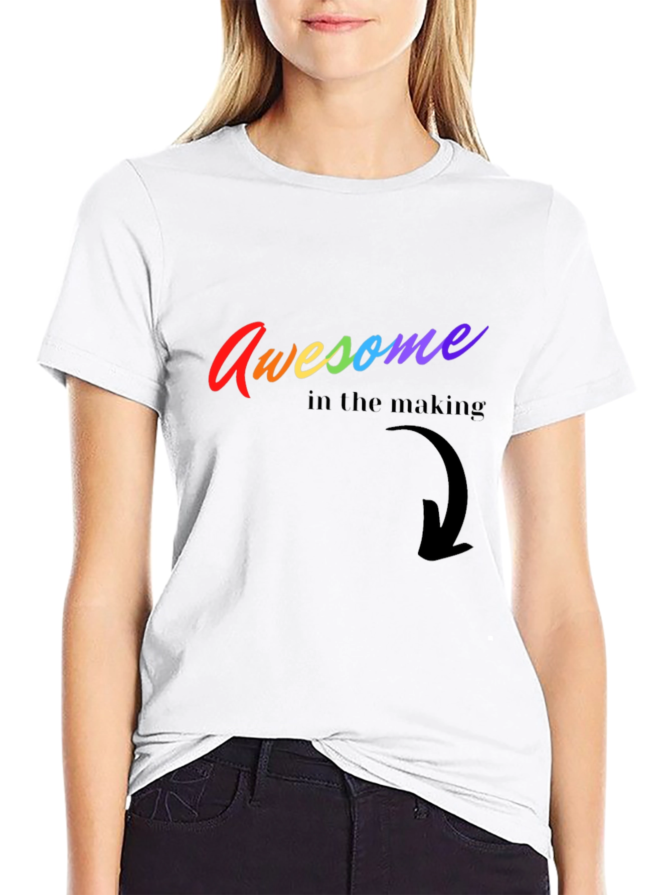 Awesome in the Making Rainbow Graphic Tee