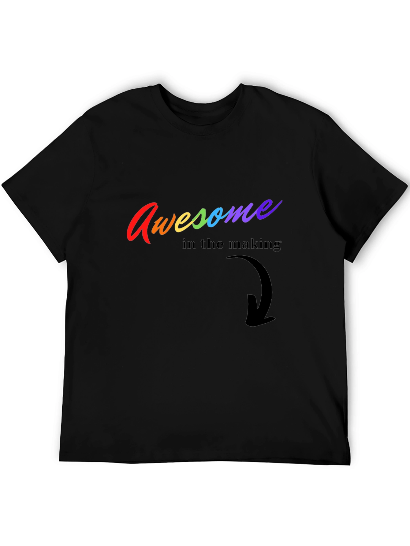Awesome in the Making Rainbow Graphic Tee