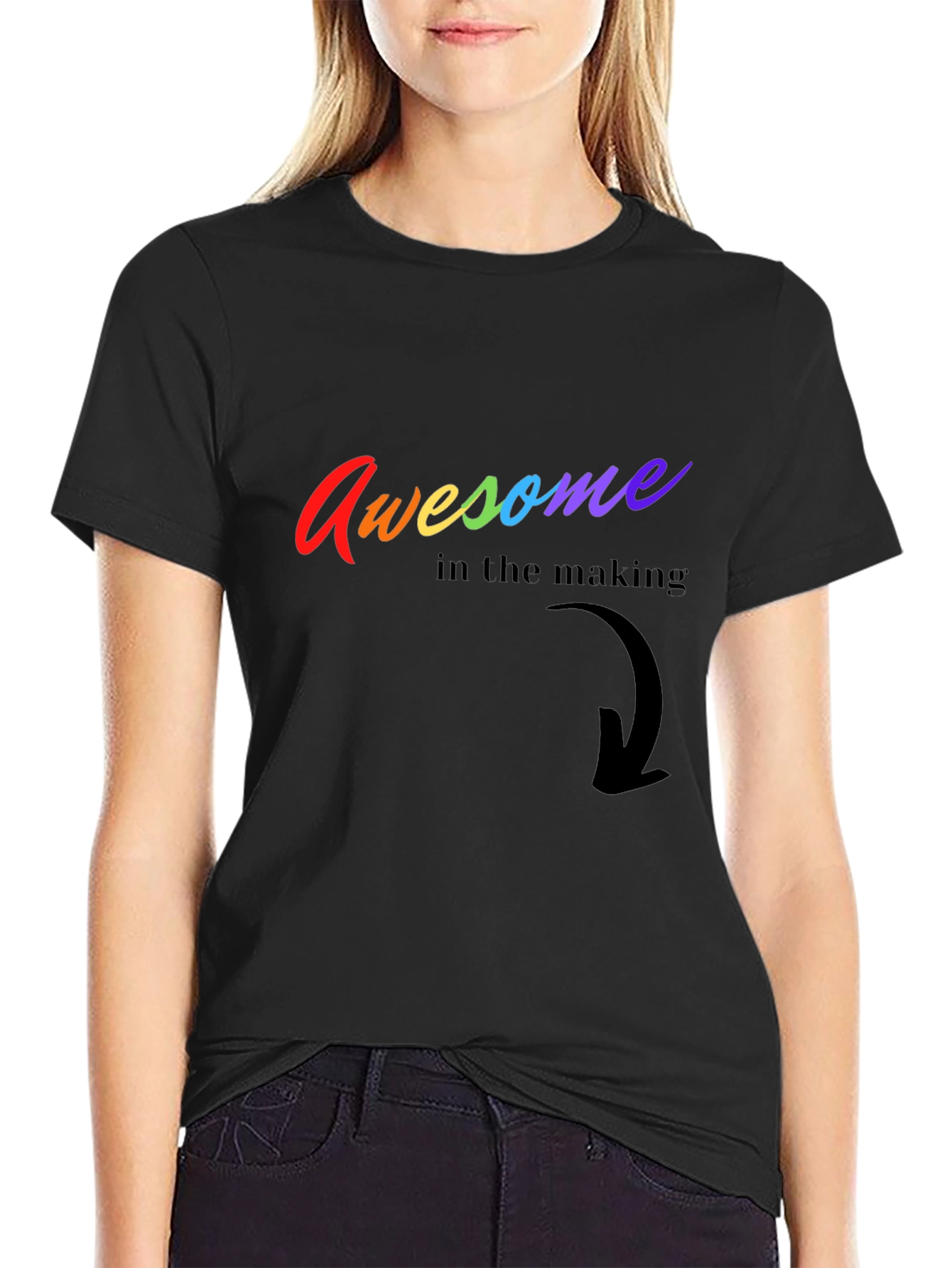 Awesome in the Making Rainbow Graphic Tee