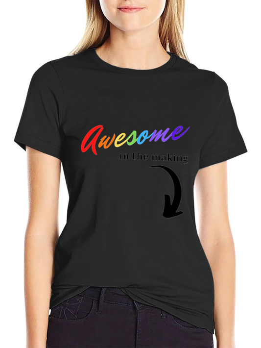 Awesome in the Making Rainbow Graphic Tee
